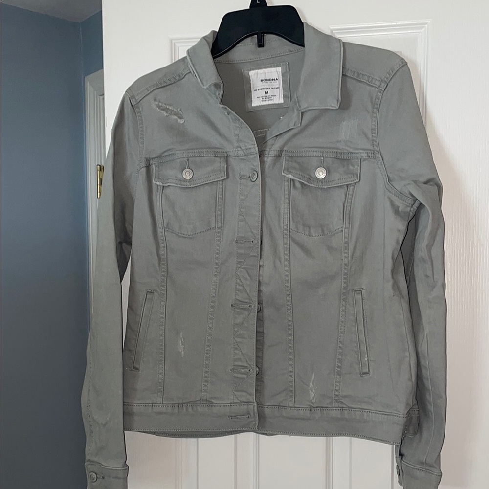 Women's Green Denim Jacket